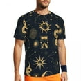 thumbnail image 1 of T Shirt For Men Sun And Moon Retro Gym T-Shirt Beach Astronomy Witch Classic Trending Tee Shirt For, 1 of 6
