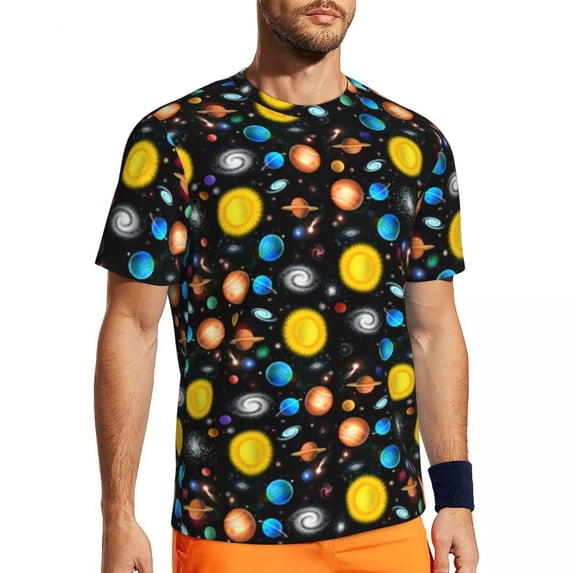 T Shirt For Men Sun And Moon Retro Gym T-Shirt Beach Astronomy Witch Classic Trending Tee Shirt For