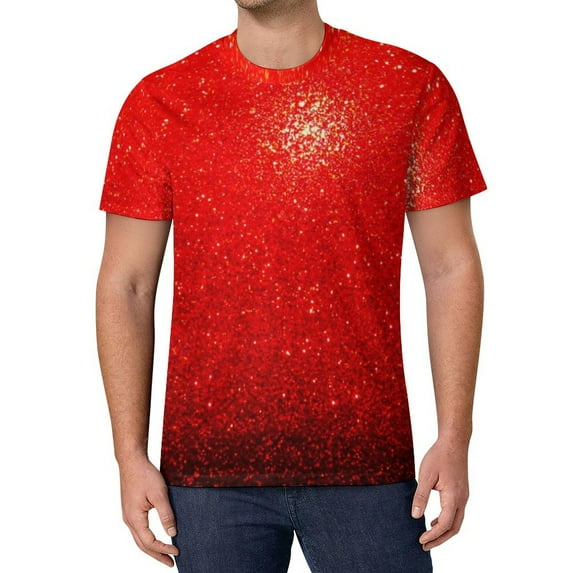 T Shirt For Men Trending Metallic Colorful Light Green Harajuku T-Shirts Basic Tee Shirt Summer Shor