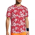 thumbnail image 1 of T Shirt For Men Tropical Floral Hibiscus Running Summer Jungle Parrot Fun T-Shirts Harajuku Tshirt F, 1 of 7