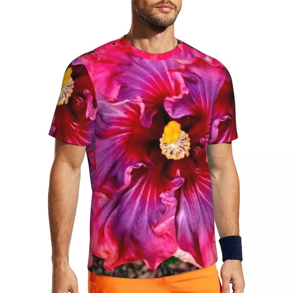 T Shirt For Men Tropical Floral T-Shirt Couple Botanical Garden Streetwear Sportswear Breathable Bea