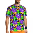 thumbnail image 1 of T Shirt For Men Tropical Leaves Hawaiian Print Novelty Gym Short Sleeve Comfortable Tshirt Summer St, 1 of 7