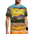 thumbnail image 1 of T Shirt For Men Van Gogh Male Almond Tree Floral Art Classic Running Comfortable Summer Trendy Cool, 1 of 7