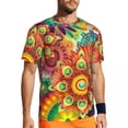 thumbnail image 1 of T Shirt For Men Vintage Mandala Art Funky Painted Medallion Hip Hop Sports Short Sleeve Quick Dry Ts, 1 of 7