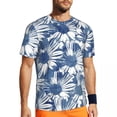 thumbnail image 1 of T Shirt For Men White Daisies Gym T-Shirt Summer Flowers Print Art Fun Harajuku Tee Shirt For Male P, 1 of 7
