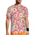 thumbnail image 1 of T Shirt For Men White Daisy Sportswear Beach Elegant Flower Print Vintage Harajuku Tshirt For Men Cu, 1 of 7