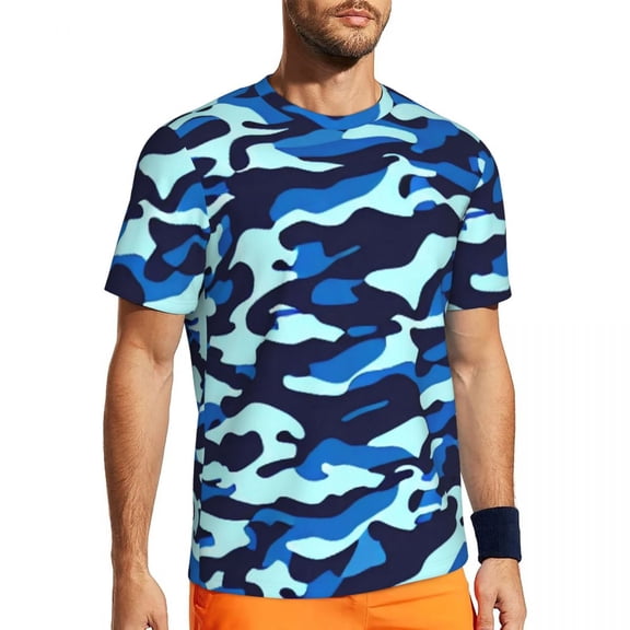 T Shirt For Men Yellow Camo Desert Camouflage Trendy Cool Gym T-Shirts Short-Sleeve Comfortable Tshi