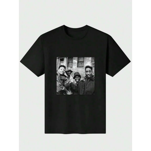 T-Shirt For Of The Casual Digital Print 220g Pure Heavy 100% Cotton T Shirt