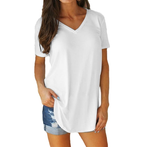 T-Shirt For Women Cotton Clothes Short Sleeves T-Shirt Outdoor Loose Causal Outfits Top Graphic Tees Summer Spring Daily Wear Lady Blouse Tops