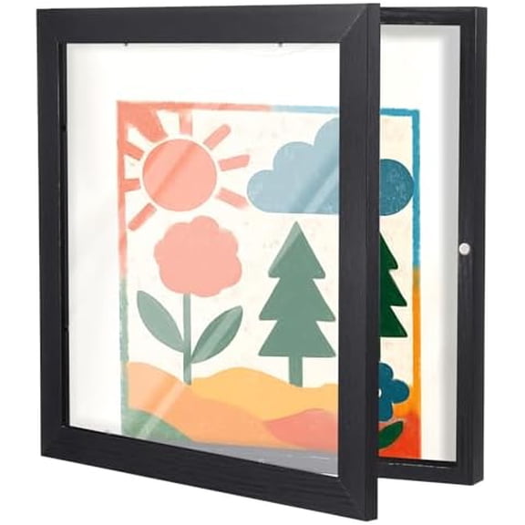 T-Shirt Frame Display Case 13 X 13 Jersey Shadow Box Display Case for Wall Mount or Desktop T-Shirt Picture Frame 1" Depth of Usable Space Shadow Box for Football Baseball Basketball Jerseys