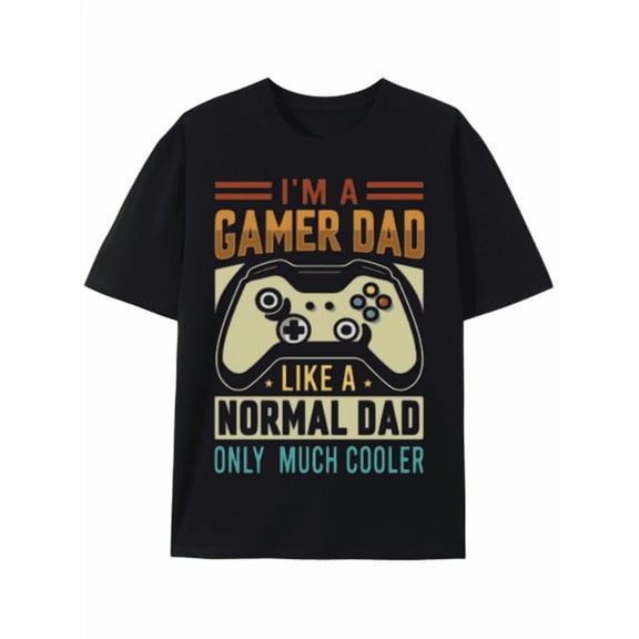 T-Shirt Game On Dad: Gamer Dad T-Shirt,Street Fashion