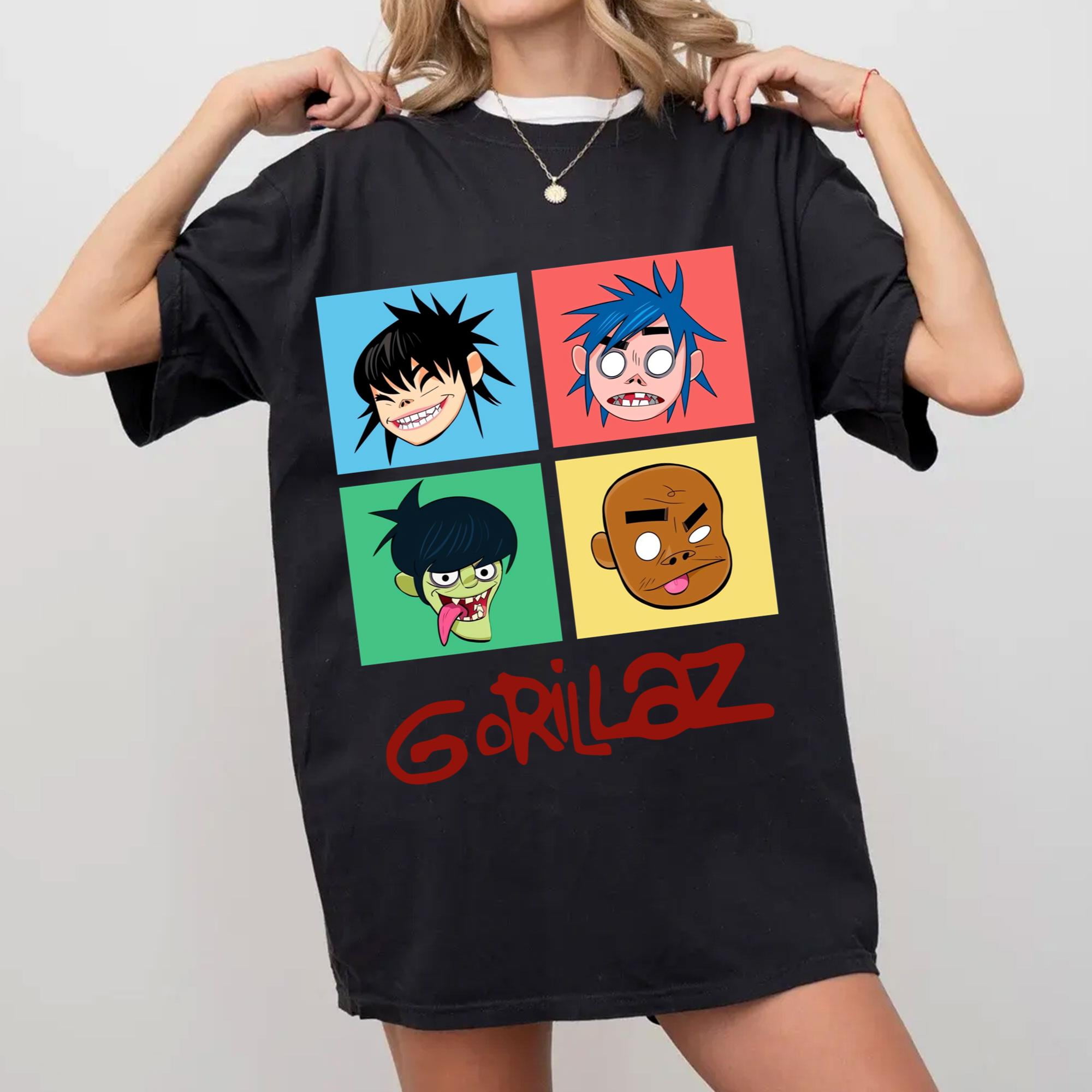 T Shirt Gorillaz Band Rock Music Unisex Alternative