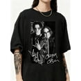 thumbnail image 1 of T-Shirt Hot Yungb.l.ud & Bandwidth Black and White Gothic Rock Duo Portrait, Dark Alternative Music Street Style Unisex Cotton T-Shirt, Sizes S-5XL, 1 of 3