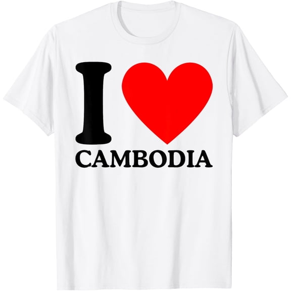 T-Shirt I Love Cambodia Tee - I Heart Cambodia