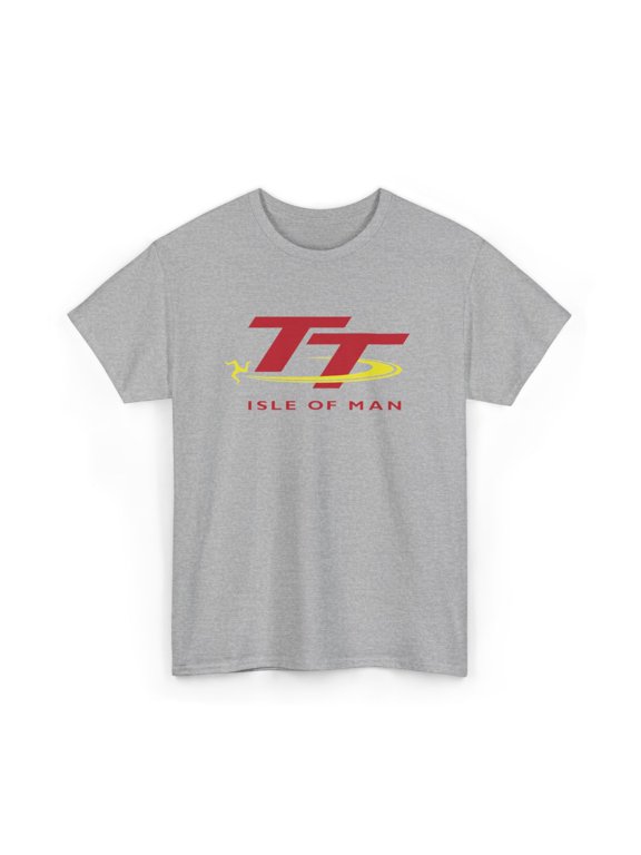 T Shirt Isle of Man TT Race Racing Tourist Logo Black White Navy Grey Tee