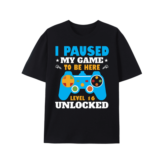 T-Shirt Level 16 Unlocked: Gamer's Birthday Gift T-shirt