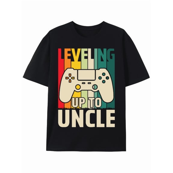 T-Shirt Leveling Up to Uncle: Gamer Uncle Gift T-shirt