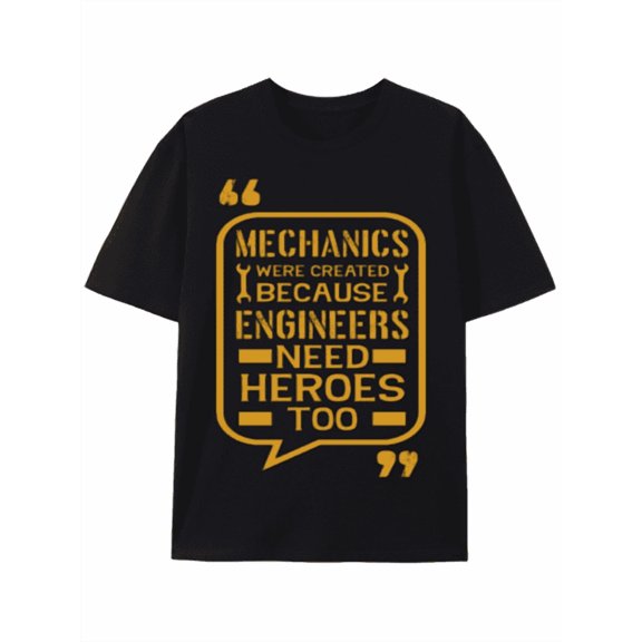 Greenink T-Shirt Mechanics: Heroes For Engineers,Creative Printing Pattern