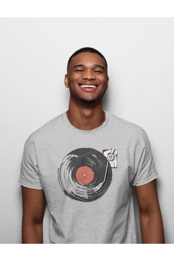 T-Shirt Men'S Vinyl Records Shirt Vintage Man