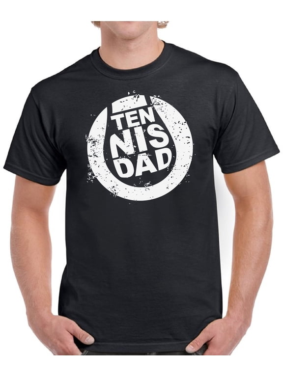 T-Shirt Men Tennis Dad Vintage White Print Graphic Tops Father's Day Gift