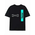 thumbnail image 1 of T-Shirt Modern Vector Wrench Graphic Black T-shirt, 1 of 8
