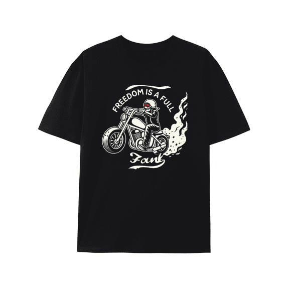 T-Shirt Motorcycle Freedom: Bold Graphic T-shirt, Original Unisex Shirt Cotton tshirts
