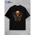 thumbnail image 1 of T-Shirt Motorcycle Skull Engine Graphic T-Shirt, 1 of 7