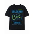 thumbnail image 1 of Greenink T-Shirt Next Level Unlocked: Gamers Never Quit T-shirt, 1 of 6
