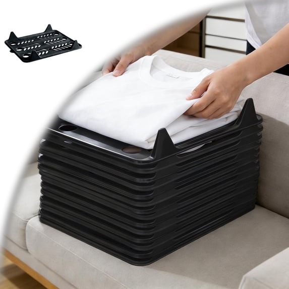 T Shirt Organizer for Clothes Storage, Stackable Closet Organizer with Easy Access, Shirt Folder Board, Sturdy and Durable, Clothes Folder