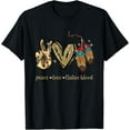 thumbnail image 1 of T-Shirt Peace Love Native Blood Native American, 1 of 4