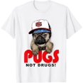 T-Shirt, Pugs Not Drugs, Hip Hop Culture Rapper Dog - Walmart.com