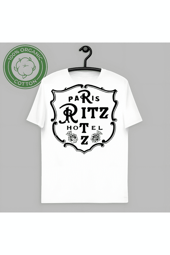T Shirt Ritz Hotel Paris Vintage Logo Gildan 5000 Unisex classic tee-TH60611