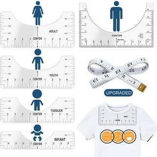 4PCS T-Shirt Ruler Guide Alignment Tool T Shirt Ruler to Center Designs for  Vinyl Placement Heat Press