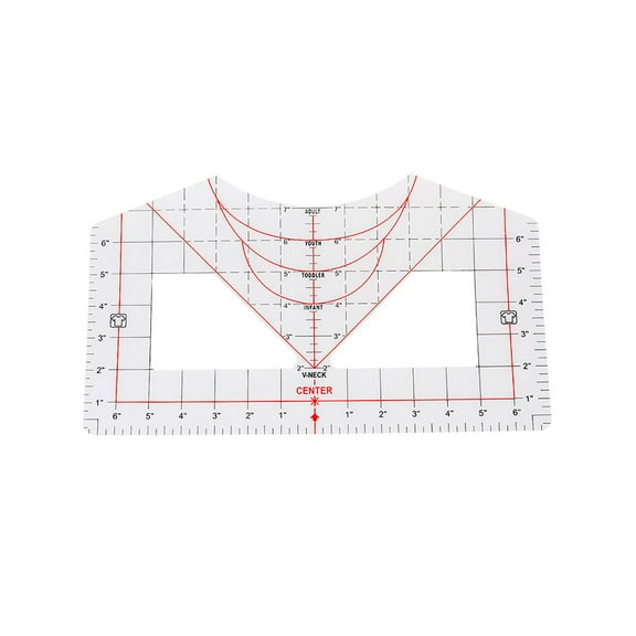 T-Shirt Ruler Guide for Vinyl Alignment, Wenini Accurate Reusable Alignment Tool for Heat Transfer, Versatile Craft Ruler for Small to Extra-Large Shirts, Time-Saving DIY Crafting Accessory for