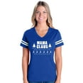 thumbnail image 1 of T-Shirt Santa Claus Mama Xmas Trees Womens Shirts V-neck, 1 of 5