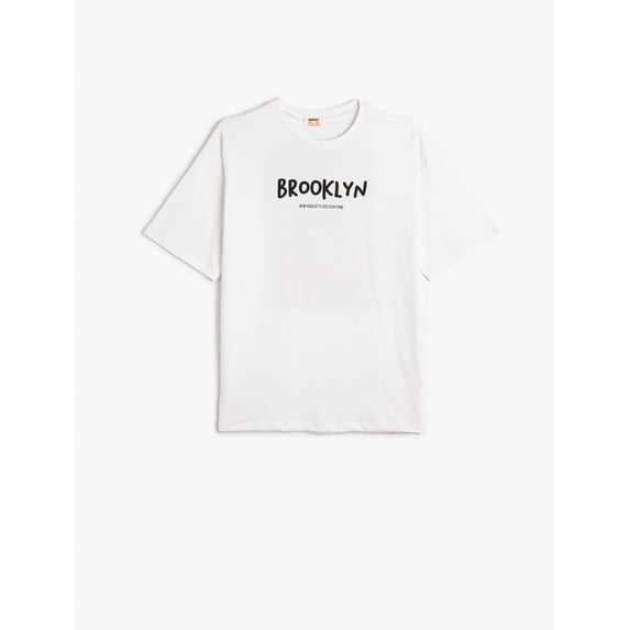 T-Shirt Short Sleeve City Themed Crew Neck Cotton