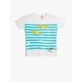 thumbnail image 1 of T-Shirt Short Sleeve Fish Printed Detail Round Neck Cotton, 1 of 3