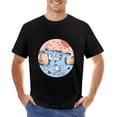 thumbnail image 1 of T-Shirt Skeleton Shaka Wave Graphic Men's Surf Beach Summer Tee, 1 of 5