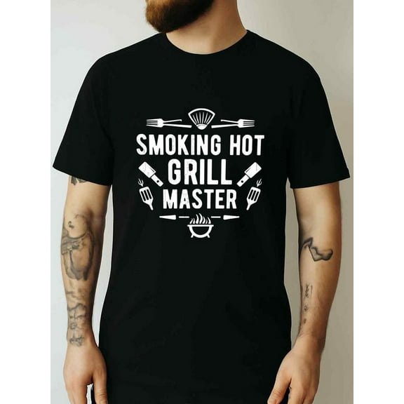T-Shirt Smoking Hot Grill Master Bbq T-Shirt,For Family And Friends