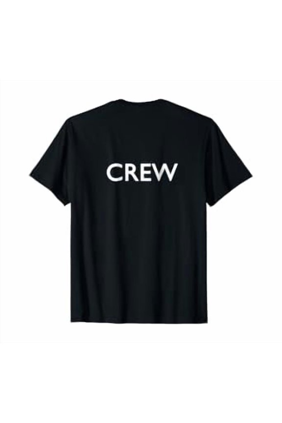 T Shirt That Says Crew On Back Simple Men Women