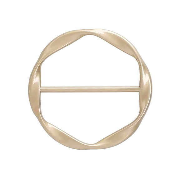 T-Shirt Tie Rings Scarf Rings Clip Metal Round Brooch Pin Circular Pin For Scarve Clothes Waist belt for Valentines Day Gift