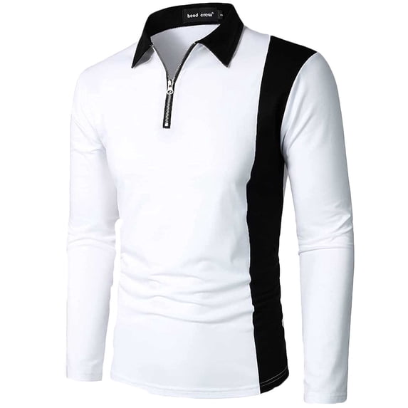 T Shirt Tshirts Shirts for Men Patchwork Color Fashion With Men's Lapel Long Sleeve Shirt Two-color Stitching Fashion Wear Long Sleeve Turndown Collar Blouse&Shirt