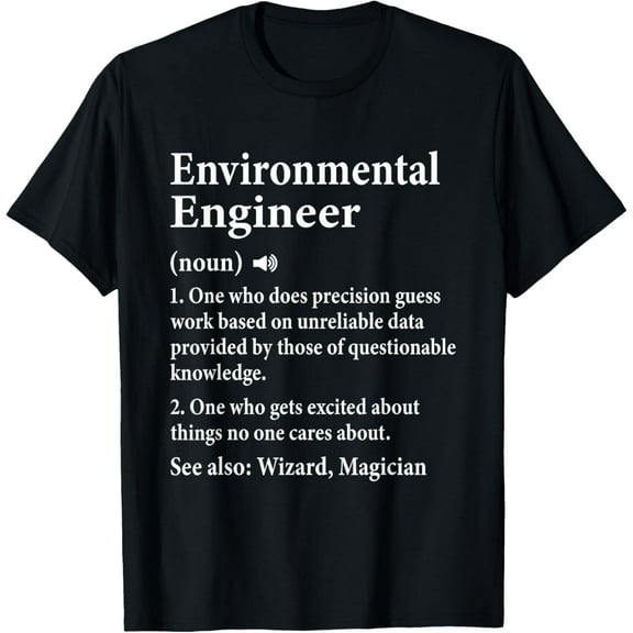 T-Shirt - Unisex Adults - Black - Small - Short Sleeve - Funny Engineer Graduation T-Shirt
