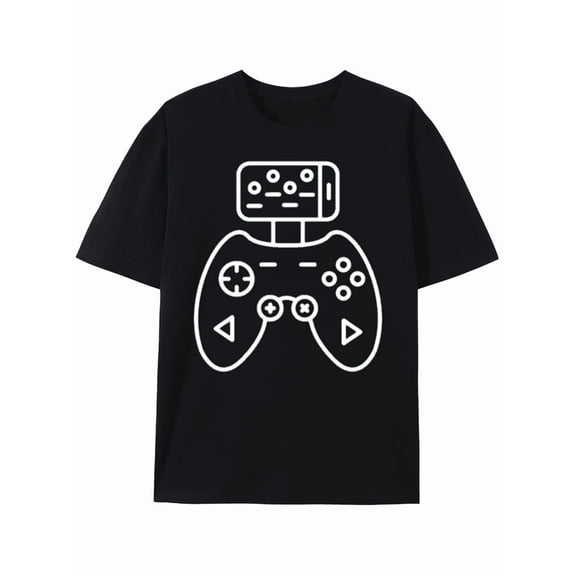 T-Shirt Video Game Controller Robot Graphic Tee