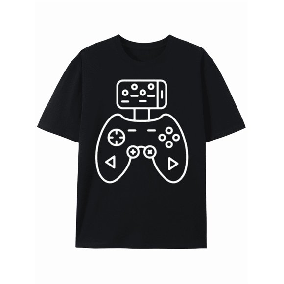 T-Shirt Video Game Controller Robot Graphic Tee