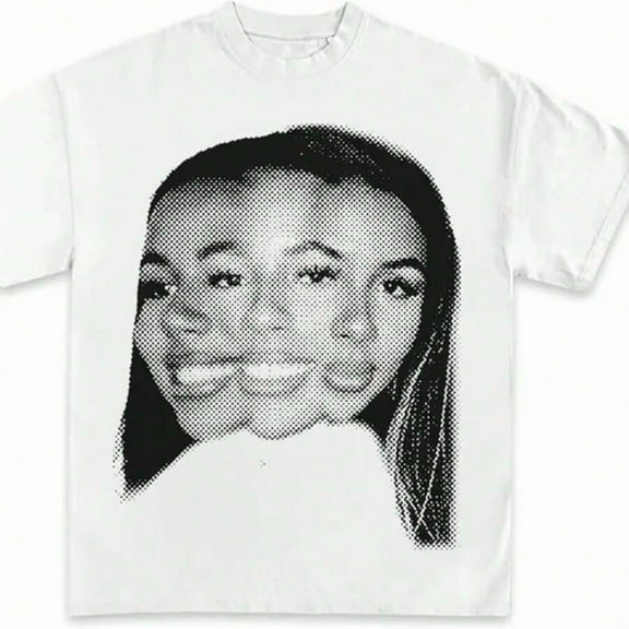 T-Shirt Vintage Rap T-Shirt Concert Graphic T-Shirt Casual Digital Print Pure Heavy Cotton T Shirt