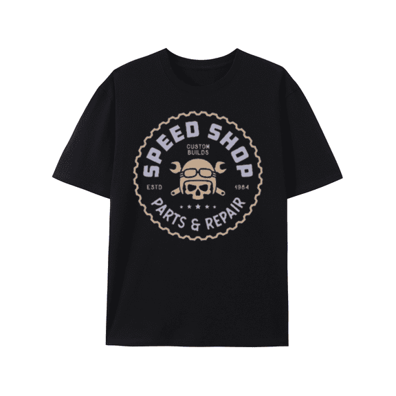 T-Shirt Vintage Speed Shop Parts & Repair Graphic Tee