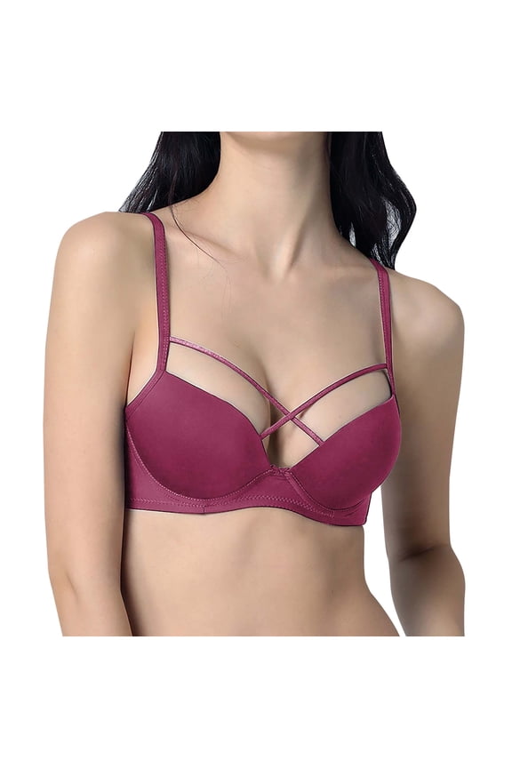 T Shirt Wireless Bras for Women No Underwire Seamless Everyday Lingeries Strap Smoothing Brassiere