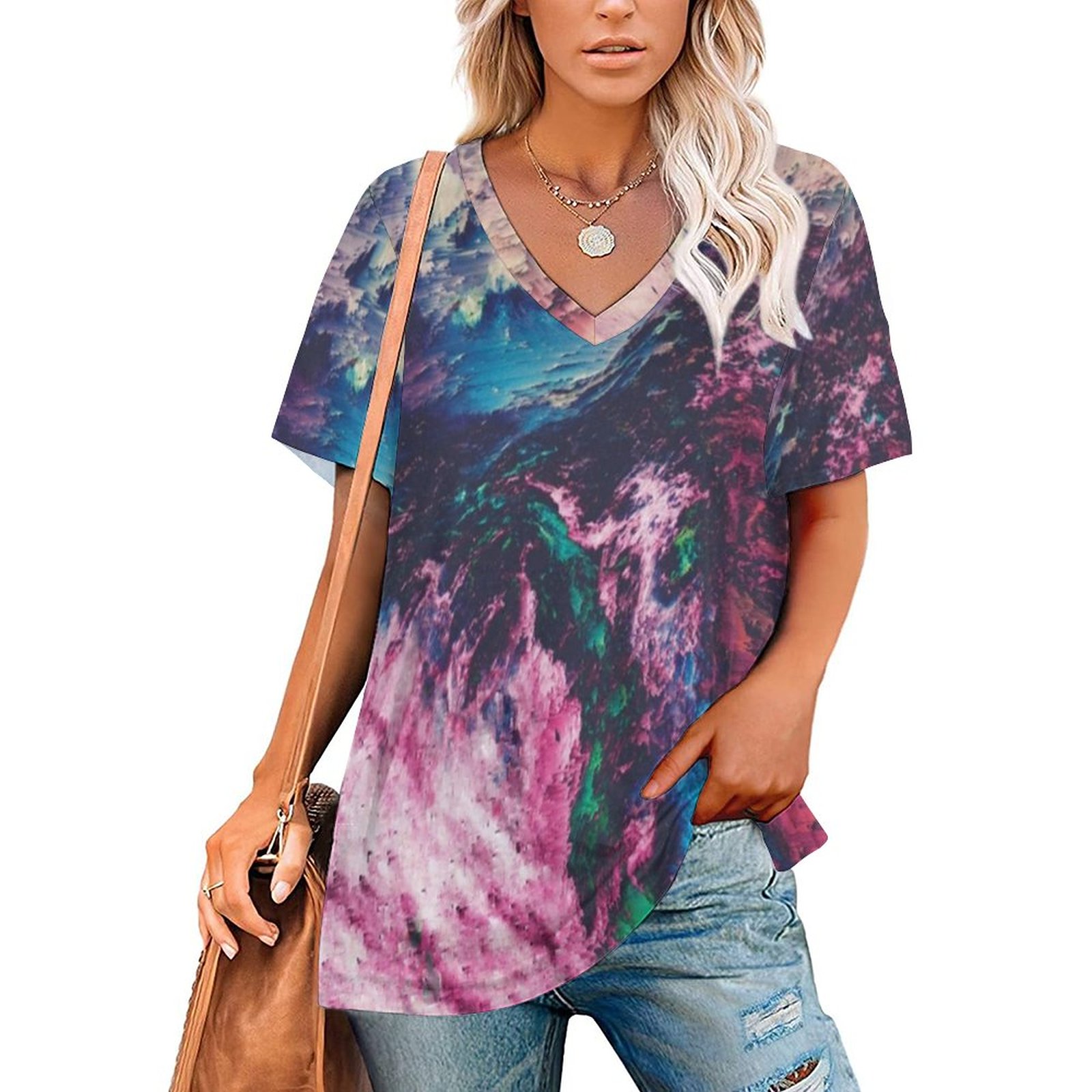 T-Shirt Women'S Prms 01 Lotus Leaf Neck Long Sleeve Women's Elegant ...