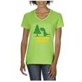 thumbnail image 1 of T-Shirt Xmas Dinosaur Womens Shirts V-neck, 1 of 5